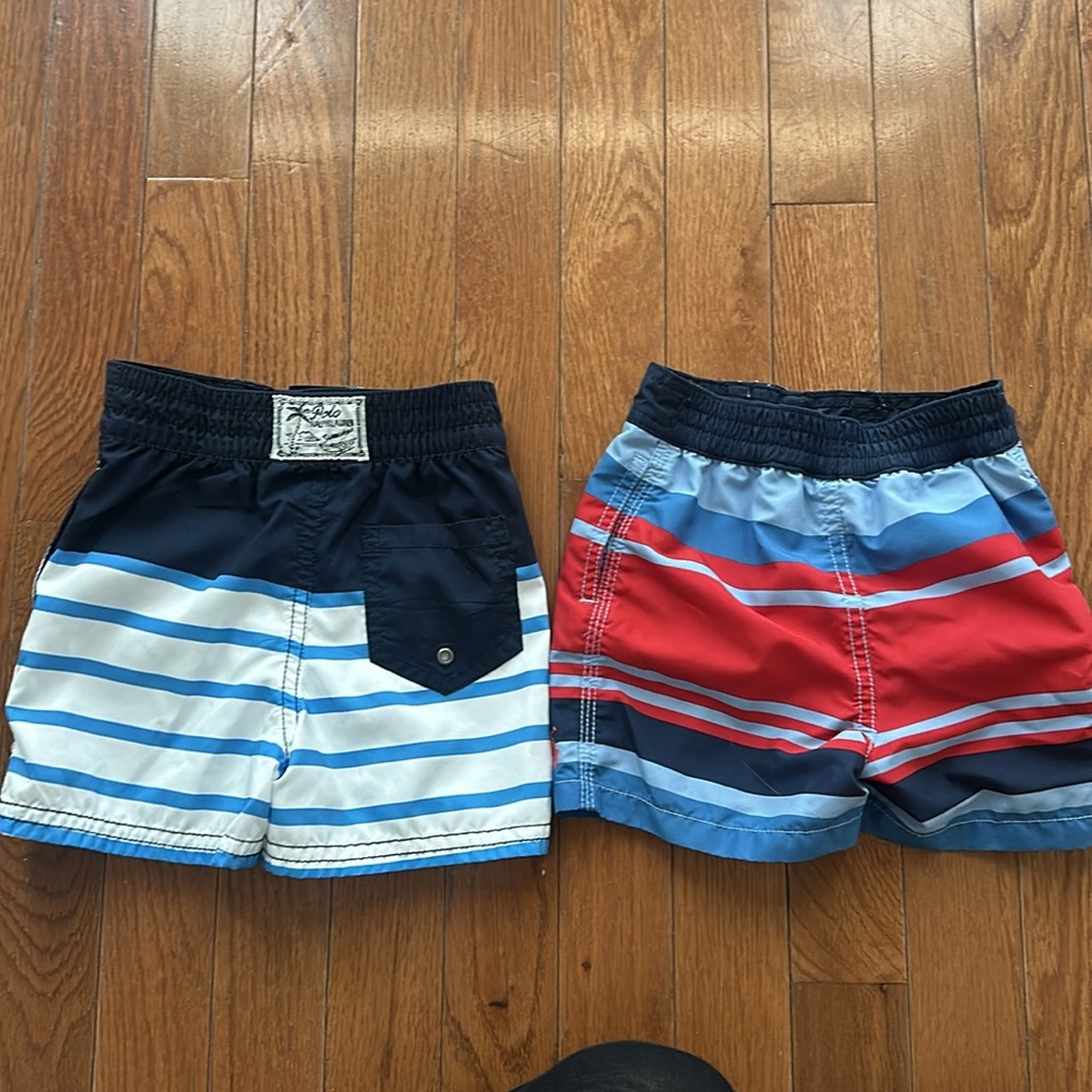 X 2 LIKE NEW/EUC Ralph Lauren Toddler Swim Trunks- Size 12 Months - Picture 13 of 13